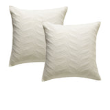 NNEDSZ Pair of Kamala Cream European Pillowcases