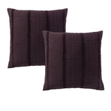 NNEDSZ Bianca Pair of Malua Grape European Pillowcases 65 x 65cm
