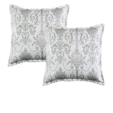 NNEDSZ Pair of Olivia Grey European Pillowcases