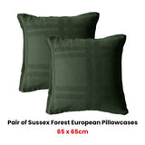 NNEDSZ Pair of Forest Green European Pillowcases