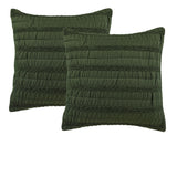 NNEDSZ Pair of Vienna Green European Pillowcases