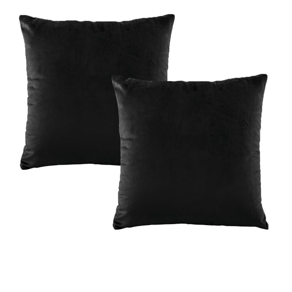 NNEDSZ Bianca Pair of Vivid Coordinates European Pillowcases Black 65 x 65 cm