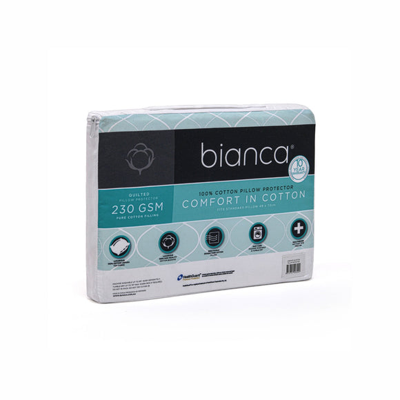 NNEDSZ Bianca Comfort in Cotton Pillow Protector Twin Pack Standard