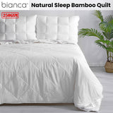 NNEDSZ 250GSM Natural Sleep Bamboo Summer Quilt Double