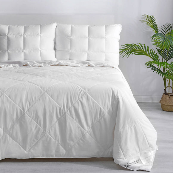 NNEDSZ 250GSM Natural Sleep Bamboo Summer Quilt King