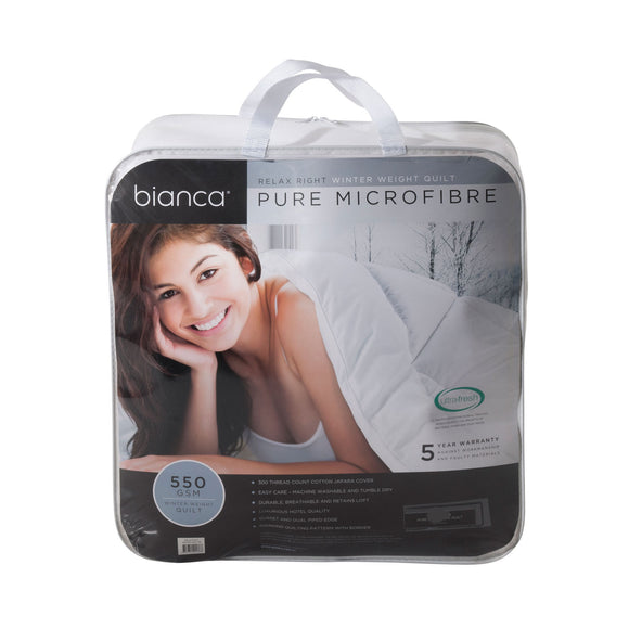 NNEDSZ Bianca 550GSM Relax Right Winter Microfibre Quilt King