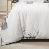 NNEDSZ Alpine Stag Taupe Polyester Cotton Quilt Cover Set King
