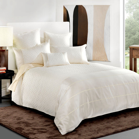 NNEDSZ Bianca Balmain Cream Quilt Cover Set Queen