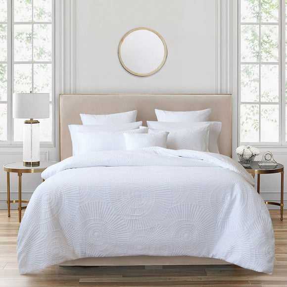 NNEDSZ Bianca Byron White Quilt Cover Set Queen