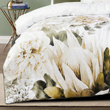 NNEDSZ White Cotton Sateen Quilt Cover Set Double