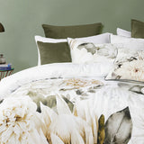 NNEDSZ White Cotton Sateen Quilt Cover Set Double