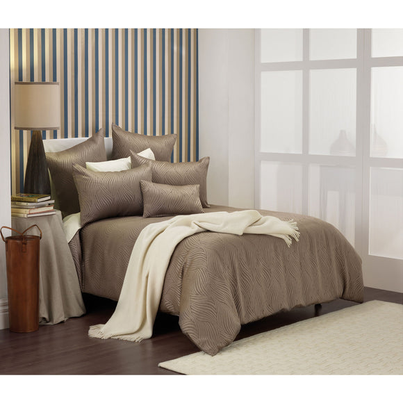 NNEDSZ Bianca Hampshire Taupe Quilt Cover Set Queen