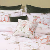NNEDSZ Bianca Layla White Floral Printed Cotton Sateen Quilt Cover Set King