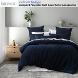 NNEDSZ Lebron Indigo Polyester Quilt Cover Set King