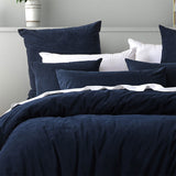 NNEDSZ Lebron Indigo Polyester Quilt Cover Set Queen