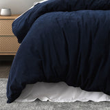 NNEDSZ Lebron Indigo Polyester Quilt Cover Set Queen