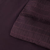 NNEDSZ Bianca Malua Grape Jacquard Striped Quilt Cover Set Queen