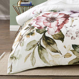 NNEDSZ Bianca Minette White Cotton Sateen Quilt Cover Set Queen