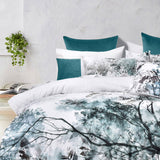 NNEDSZ Bianca Sherbrooke White Cotton Sateen Quilt Cover Set Queen