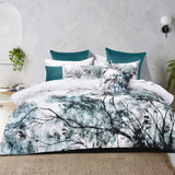 NNEDSZ Bianca Sherbrooke White Cotton Sateen Quilt Cover Set Super King