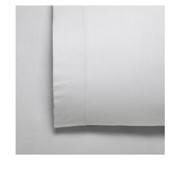 NNEDSZ Bianca Fletcher Flannelette Cotton Sheet Set Silver Split King