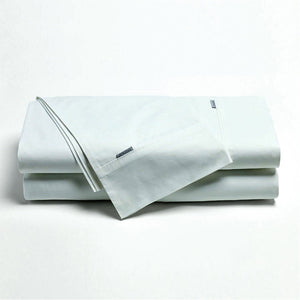 NNEDSZ Bianca Heston Cotton Percale Sheet Set White Double