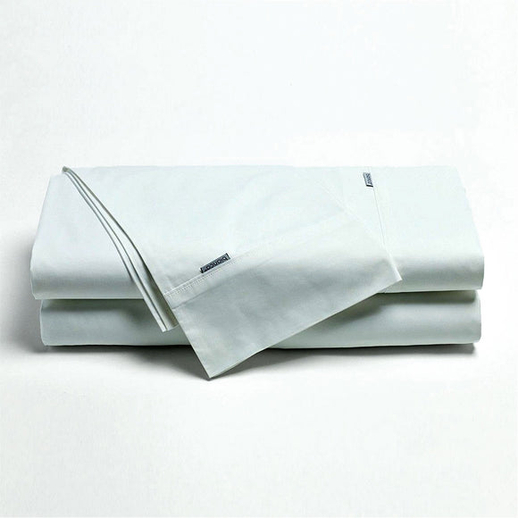 NNEDSZ Bianca Heston Cotton Percale Sheet Set White Long Single