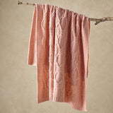 NNEDSZ Bianca Johnson Knitted Throw Rug 130 x 160 cm Blush