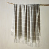 NNEDSZ Maldon Faux Mohair Large Throw Rug 150 x 220 cm Silver