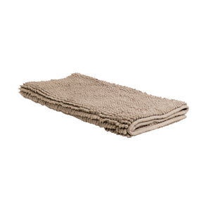 NNEDSZ Chenille Toggle Bath Mat 50 x 80cm Taupe