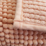 NNEDSZ Chenille Toggle Bath Mat 50 x 80cm Taupe