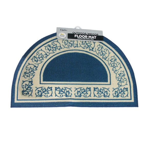 NNEDSZ Newton Half Moon Floor Mat 50 x 80cm Blue