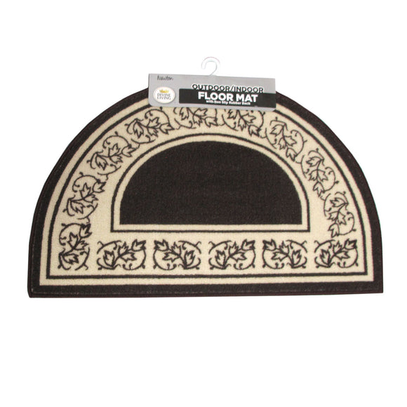 NNEDSZ Newton Half Moon Floor Mat 50 x 80cm Coffee