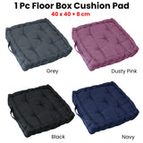 NNEDSZ 1 Pc Floor Box Cushion Pad 40 x 40+ 8 cm Black