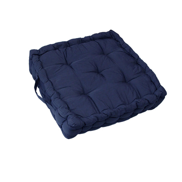 NNEDSZ 1 Pc Floor Box Cushion Pad 40 x 40+ 8 cm Indigo
