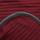 NNEDSZ 250GSM Ribbed Polar Fleece Throw 100 x 150cm Charcoal