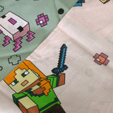 NNEDSZ MOJANG Minecraft Reversible Cotton Boys Girls Quilt Cover Set Single