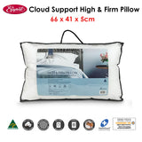 NNEDSZ Easyrest Cloud Support High &amp; Firm Pillow 66 x 41 x 5 cm