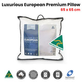 NNEDSZ LoftMaster Luxurious Cotton Cover Premium European Pillow 65 x 65 cm
