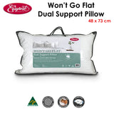 NNEDSZ Easyrest Won't Go Flat Dual Support Standard Pillow 48 x 73 cm