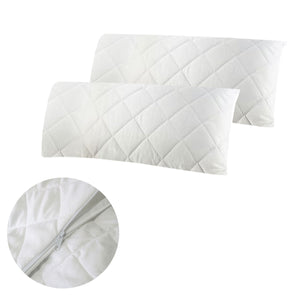 NNEDSZ Easyrest Pair of King Quilted Pillow Protectors 52 x 92 cm