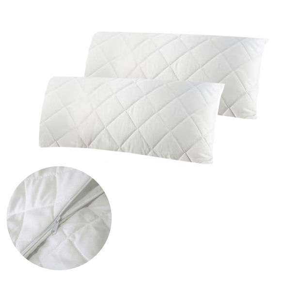 NNEDSZ Easyrest Pair of King Quilted Pillow Protectors 52 x 92 cm