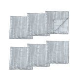 NNEDSZ Set of 6 Grey Napkins 40cm x 40cm