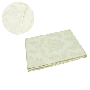 NNEDSZ Polyester Tablecloth 180cm Round Elisabetta Cream