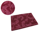 NNEDSZ Polyester Tablecloth 180cm Round Leaf Burgundy