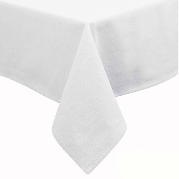 NNEDSZ Hoydu Cotton Blend Table Cloth 180cm x 220cm  - Bright White