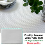 NNEDSZ Invitation Prestige White Table Cloth 160 x 220 cm