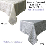 NNEDSZ Royale Table Cloth Grey 180 x 360 cm