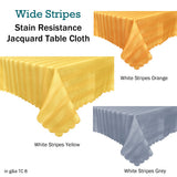 NNEDSZ Table Cloth Wide Stripes Yellow 135 x 180 cm