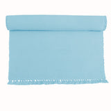 NNEDSZ Set of 2 - Cotton Ribbed Table Placemats Sky Blue